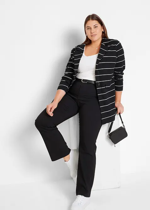 Bukse i bengalin med stretch, Bootcut, bonprix