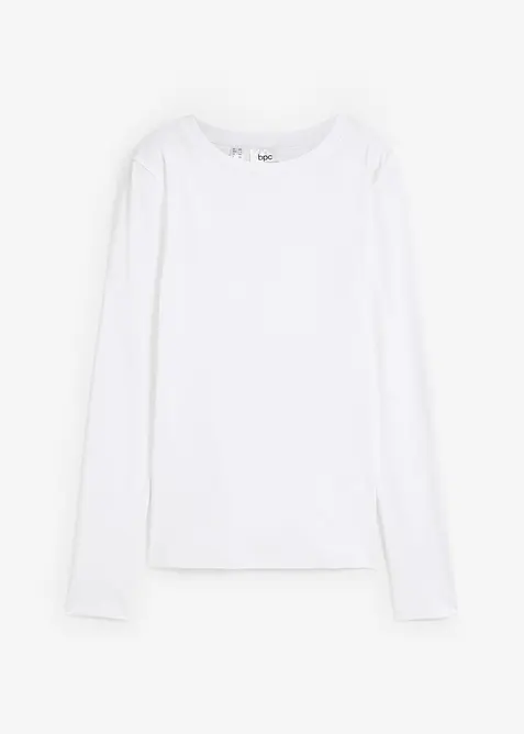 Langermet topp i 100% økologisk bomull, bonprix