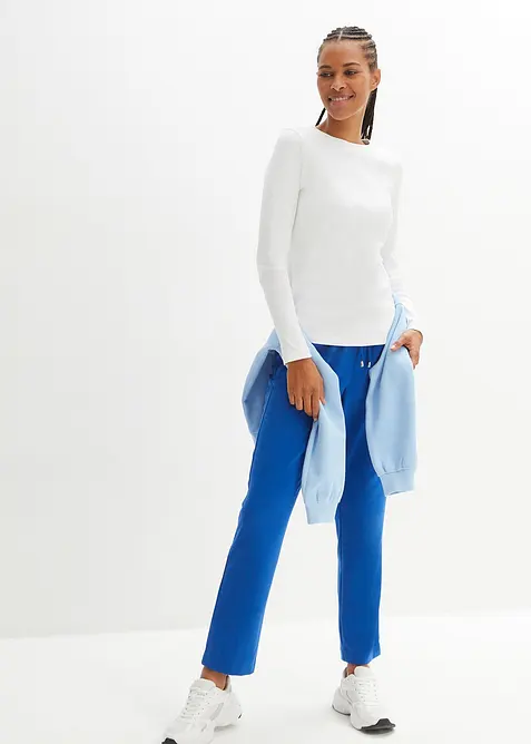 Langermet topp i 100% økologisk bomull, bonprix