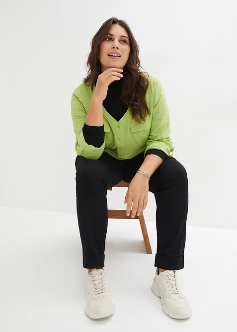 Chinos i bomull, ankellange, bonprix