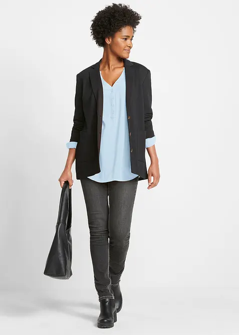 Blusetunika i myk viskose, bonprix