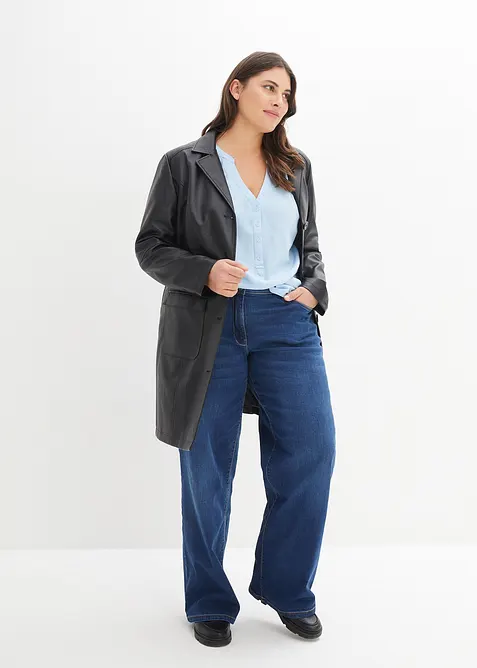 Blusetunika i myk viskose, bonprix