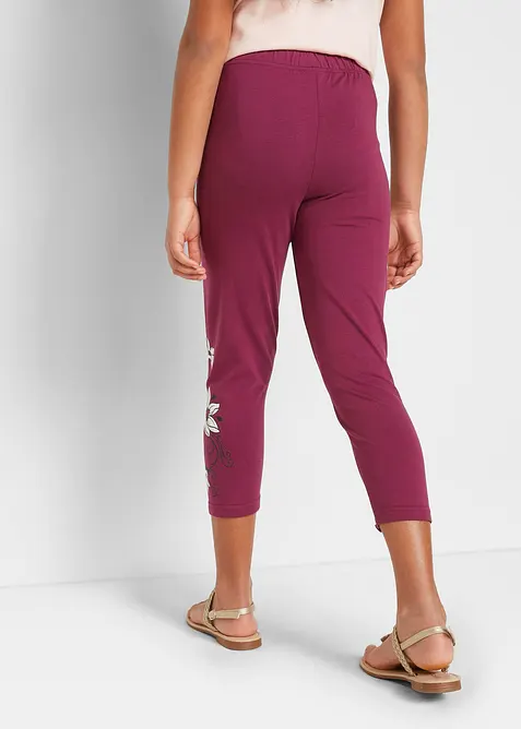 Caprileggings med økologisk bomull (2-pack), bonprix