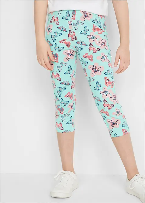Capri-leggings med  økologisk bomull (2-pack), bonprix
