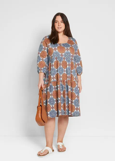 Trikotkjole av lett viskosemiks, bonprix