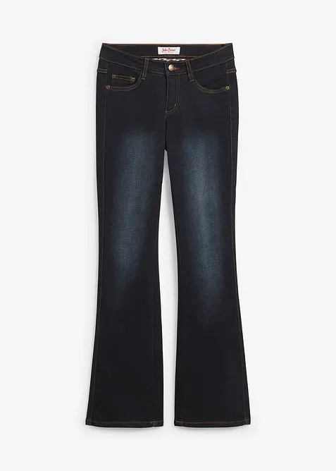 Bootcut-jeans Mid Waist, formende, bonprix