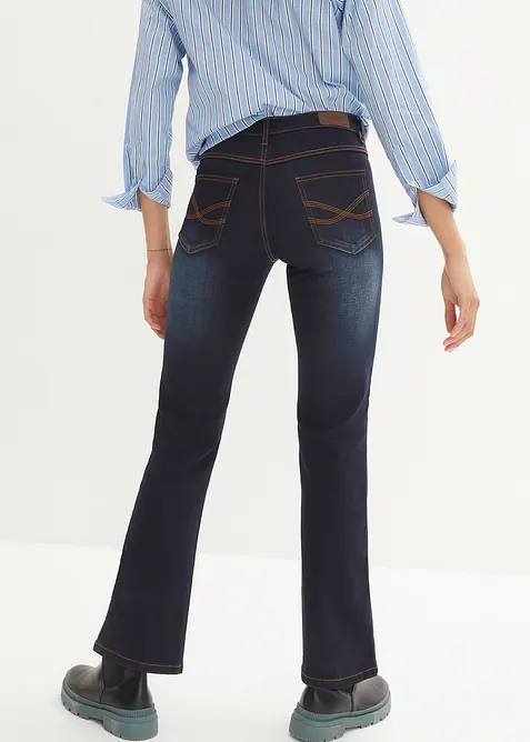 Bootcut-jeans Mid Waist, formende, bonprix
