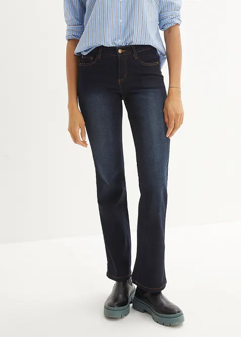 Bootcut-jeans Mid Waist, formende, bonprix