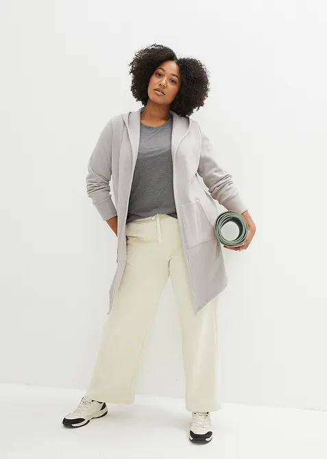 Lang jakke i sweatshirtmateriale, bonprix