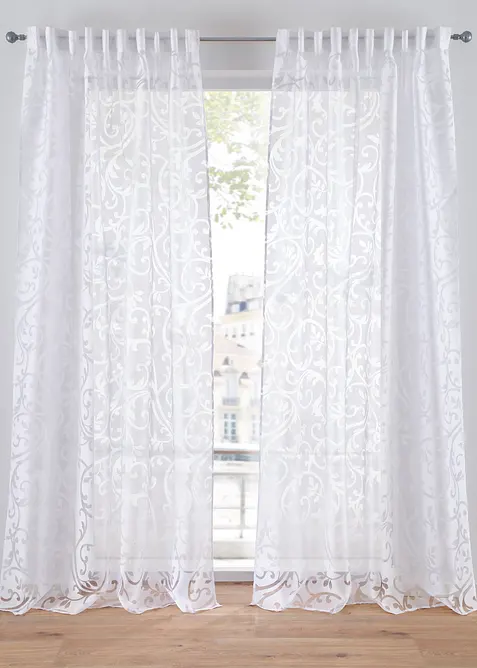 Preget gardin med ranker (1-pack), bonprix