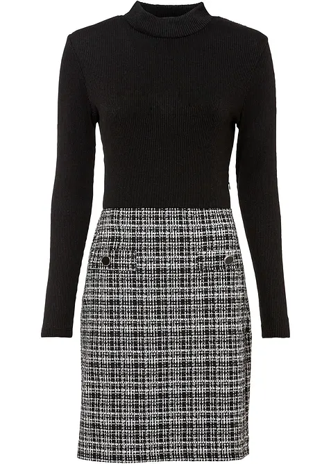 Minikjole i lett viskosemiks, bonprix