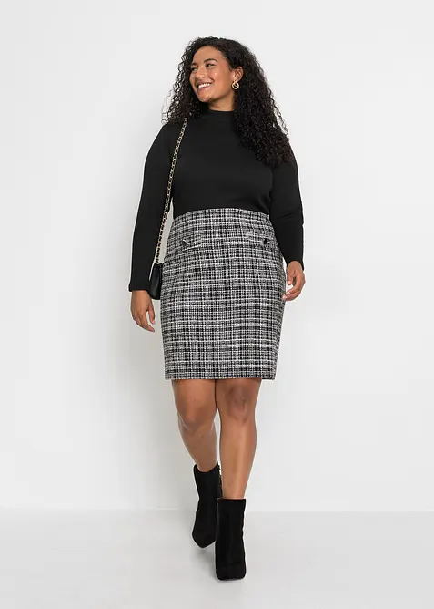 Minikjole i lett viskosemiks, bonprix