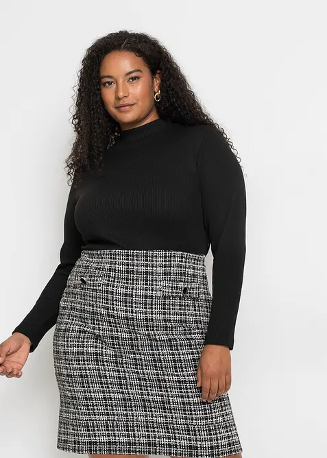 Minikjole i lett viskosemiks, bonprix