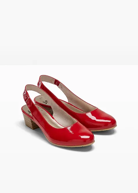 Slingback-pumps fra Jana med behagelig bredde, Jana
