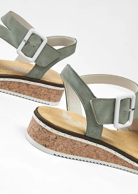 Sandaler fra Rieker med polstret inners&aring;le, Rieker