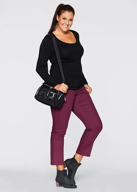 Figurn&aelig;r, langermet topp, bonprix