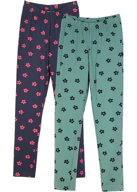 Leggings med økologisk bomull (2-pack), bonprix