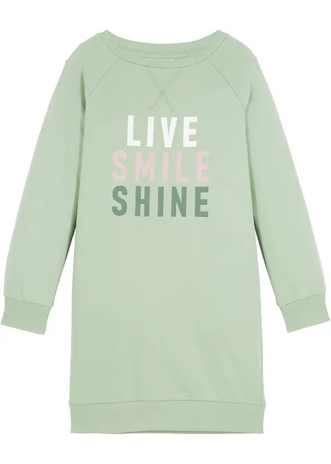 Sweathirtkjole i 100% økologisk bomull, bonprix