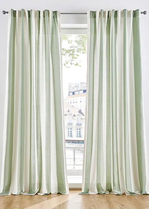 Gardin med resirkulert polyester, f&aring;s ogs&aring; i ekstra lang (1-pack), bonprix