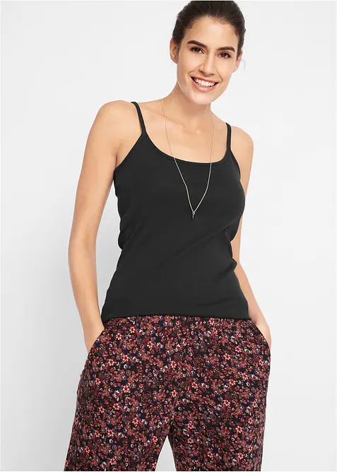 Singlet i 100% bomull (3-pack), bonprix