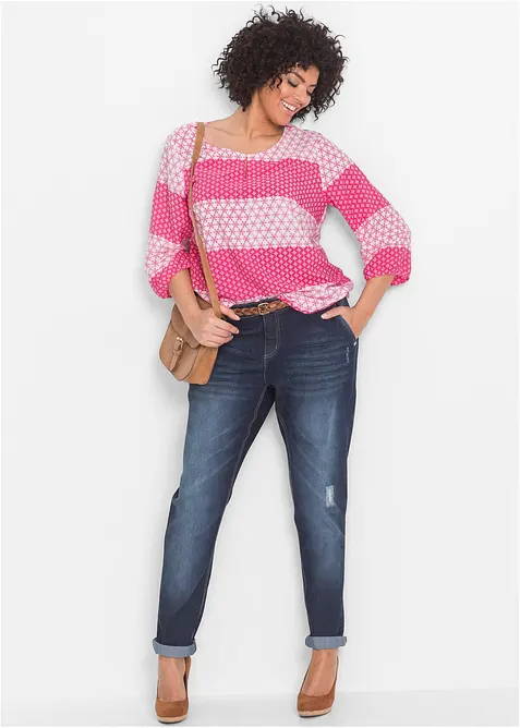 Boyfriend-jeans Mid Waist, Komfort-Stretch, bonprix