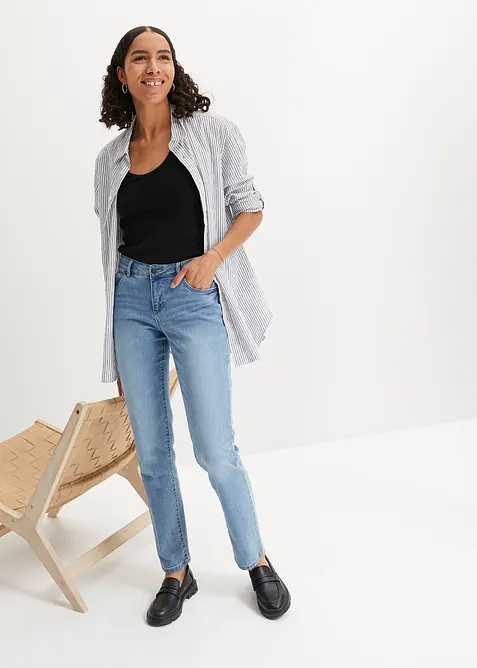 Straight-jeans Mid Waist, Stretch, bonprix