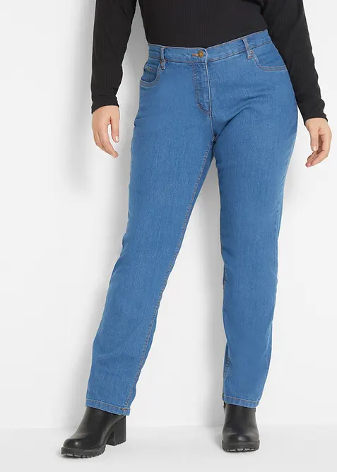 Straight-jeans Mid Waist, Stretch, bonprix