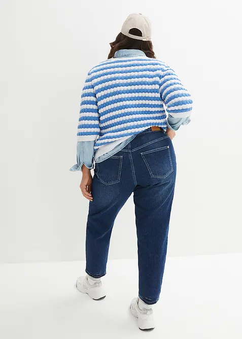 Mom-jeans High Waist, Low Stretch, cropped, bonprix