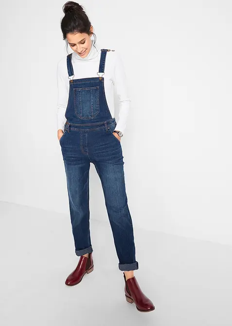 Snekkerbukse i denim og boyfriend-modell, bonprix