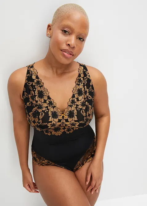 Body uten spiler med blomsterblonder, bonprix