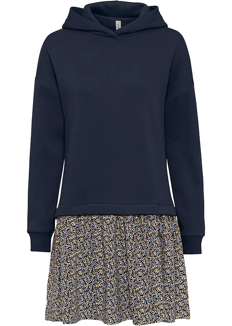 Sweatkjole i 2-i-1-stil, bonprix