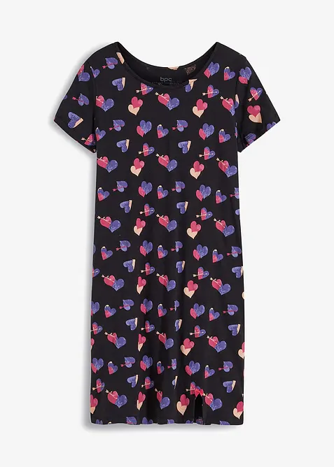 Kort nattkjole i 100% &oslash;kologisk bomull, bonprix