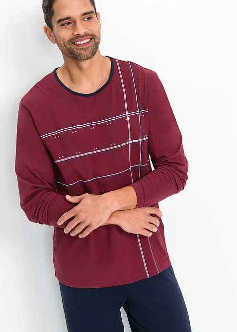 Pyjamas med bomull, bonprix