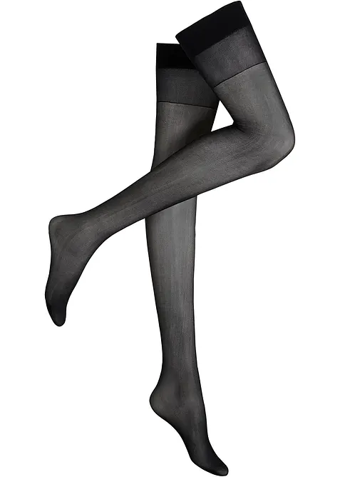 Strømper til strømpeholder 20 den Satin Sheer, bonprix