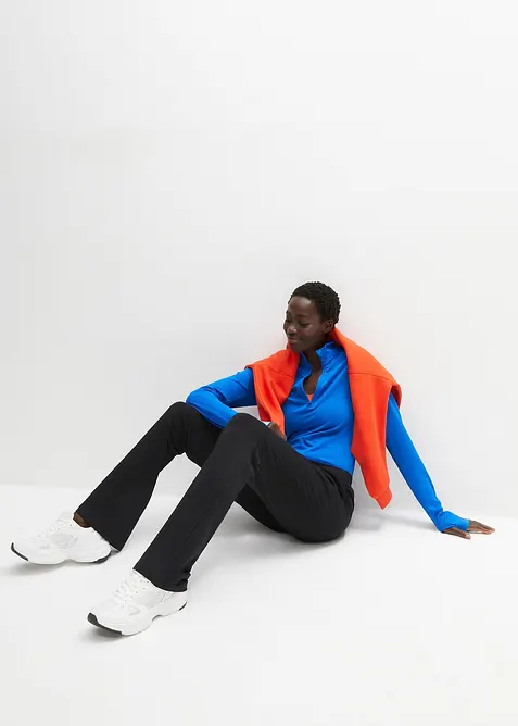 Bukse i økologisk bomull med stretch, bonprix