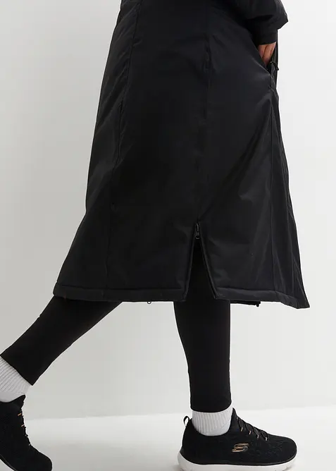 Outdoor-kåpe med fuskepels, vanntett, bonprix