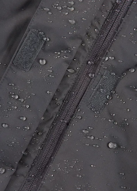 Outdoor-kåpe med fuskepels, vanntett, bonprix