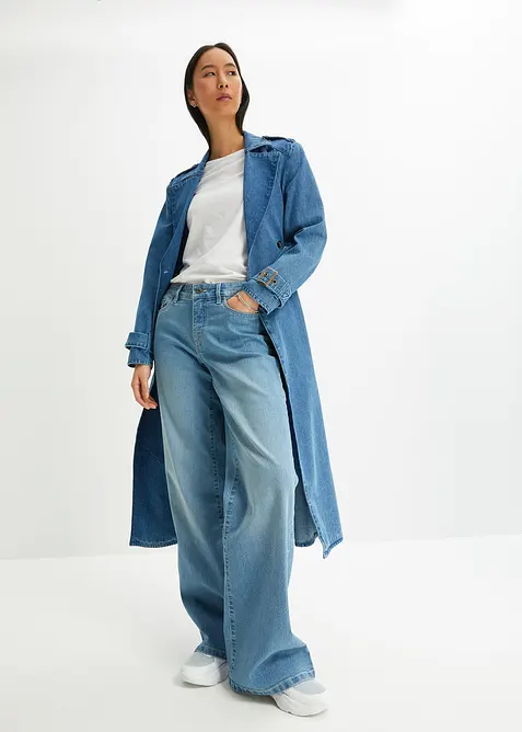 Wide Leg-jeans, Mid Waist, Stretch, bonprix