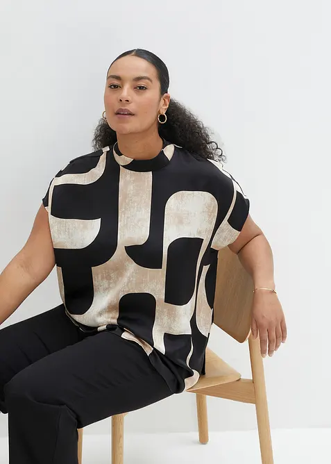 Tunikabluse i sateng, bonprix