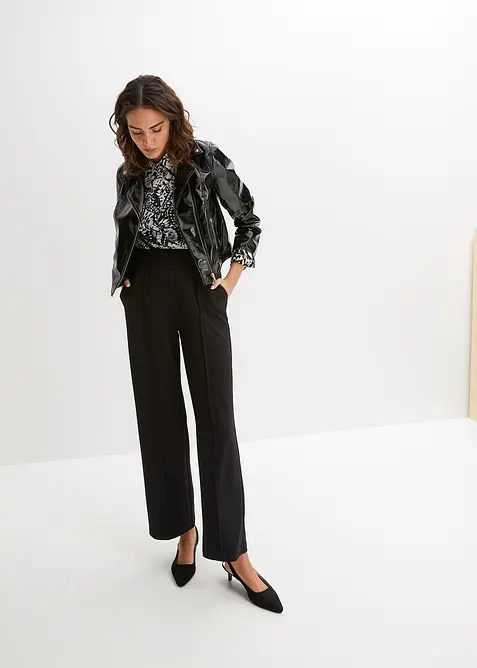 Pull on-bukse i formstabilt Interlockmateriale, bonprix