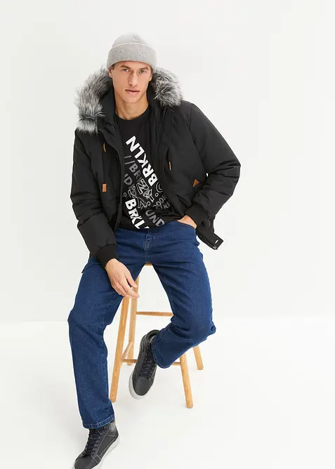 Langermet shirt i 100% &oslash;kologisk bomull, bonprix