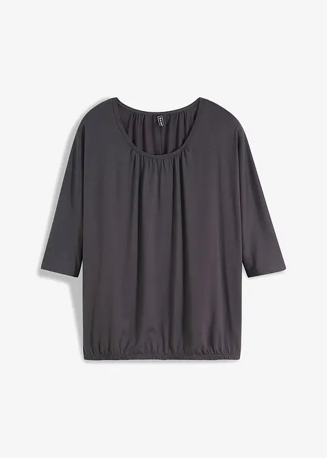 Oversized topp i viskosemiks, bonprix