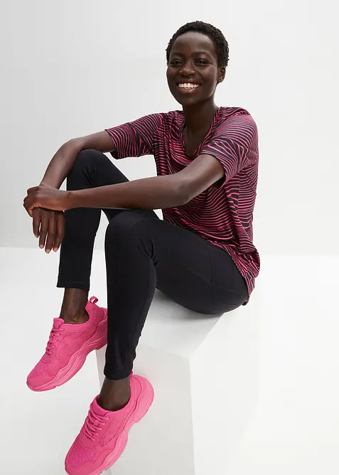 Ultrasoft treningsleggings med lommer i siden, ankellang, bonprix