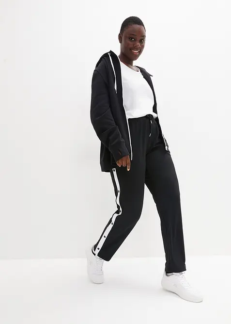 Joggebukse med trykknapper, hurtigt&oslash;rkende, bonprix