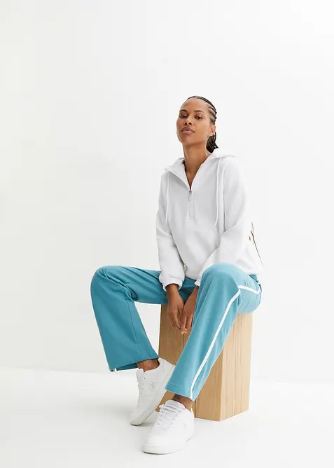 Joggebukse i formstabilt materiale i 100% bomull (2-pack), bonprix