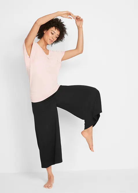 Loungewear culotte med vide ben, bonprix