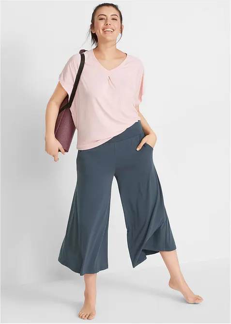 Loungewear culotte med vide ben, bonprix