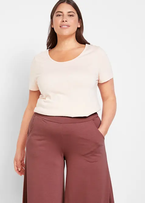 Loungewear culotte med vide ben, bonprix