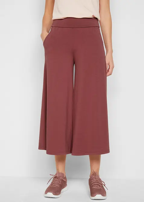 Loungewear culotte med vide ben, bonprix