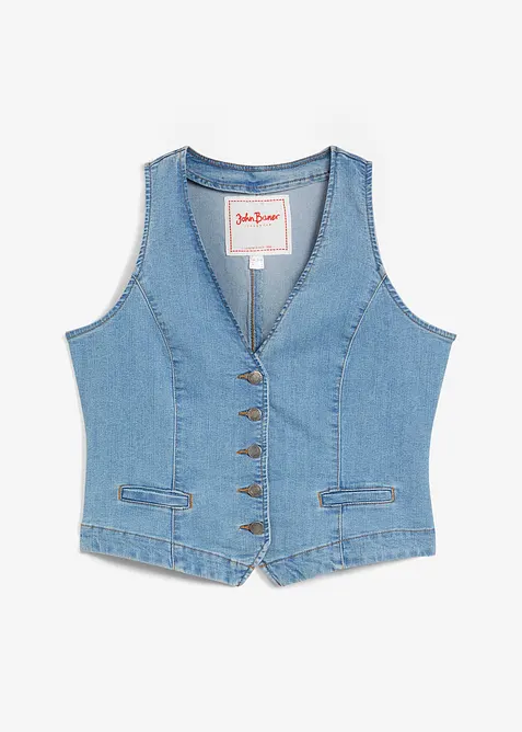 Denimvest med stretch, bonprix